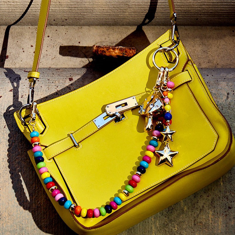 Colorful Flower Beads Keychain Bag Charms