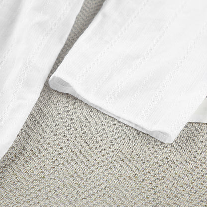 Stripe Jacquard Soft Sleepwear Sets