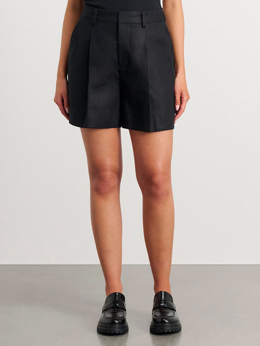 Solid Color Casual Vest and Shorts Sets