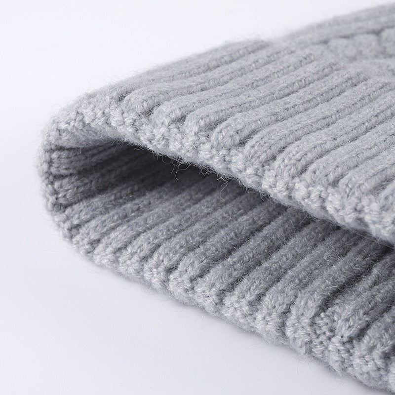 Solid Color Teist Simple Knit Beanie