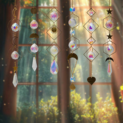 Sun Star Colorful Hanging Crystal Decoration