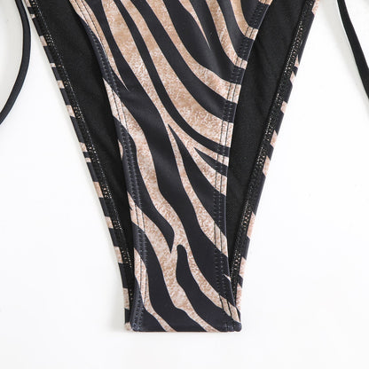 Zebra Print String Sexy Bikini Swimwear