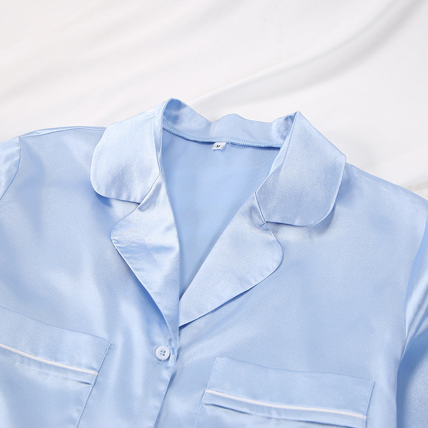 Feather Solid Color Sleepwear Sets