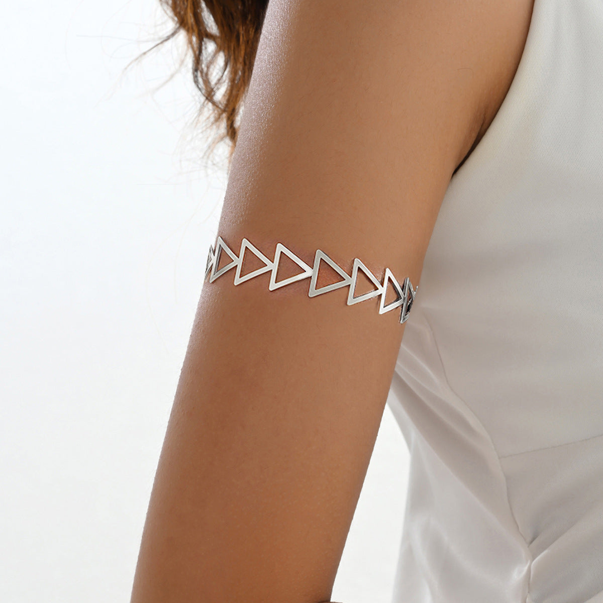 Simple Hellow Out Triangle Arm Cuff