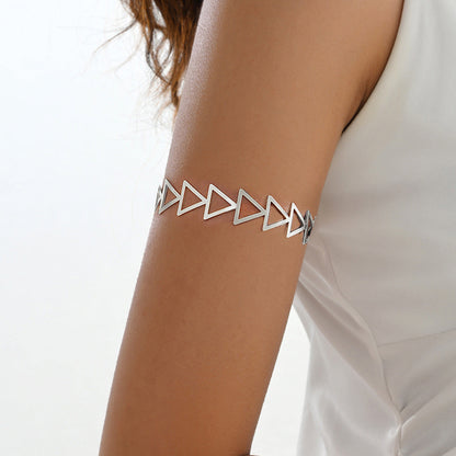 Simple Hellow Out Triangle Arm Cuff