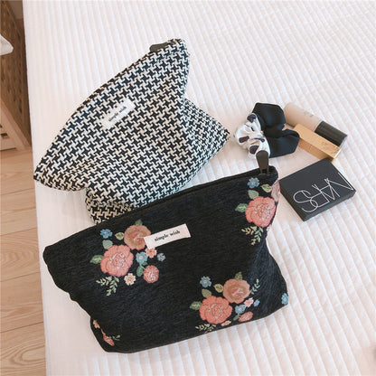 Classic Plaid Travel Cosmetic Bag