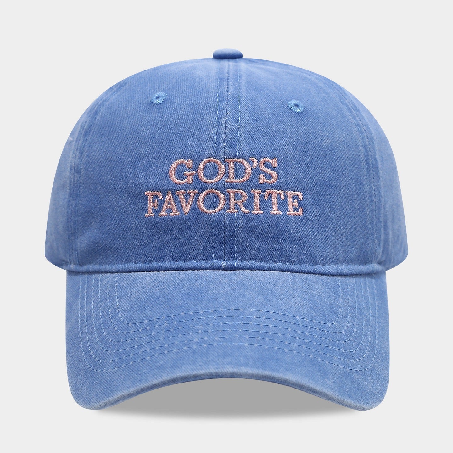 Letter Embroidered Solid Color Baseball Cap