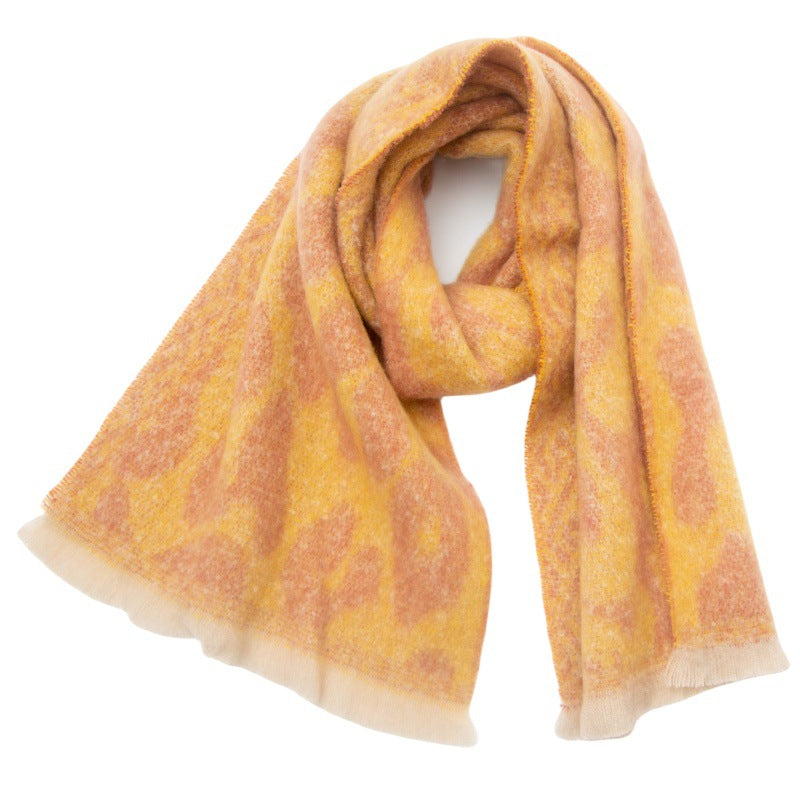 Vintage Leopard Print Soft Scarves