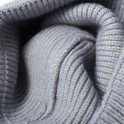 Solid Color Large Size Knit Beanie