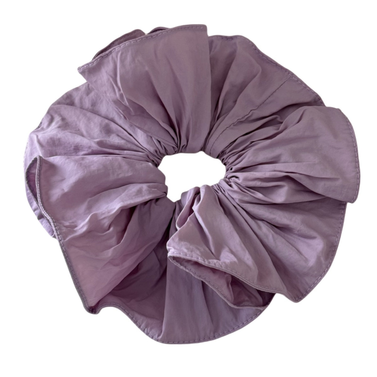 Solid Color Oversized Ruffled Hair Scrunchies