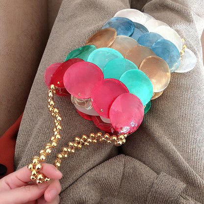 Colorful Shell Beads Chain Handmade Bags