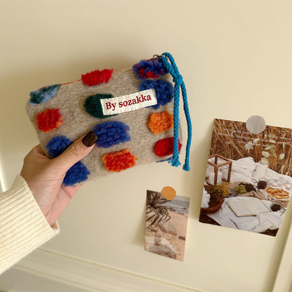 Colorful Polka Dot Mini Make Up Bag