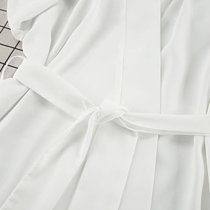 3PCS Solid Color Split Homwear Sets