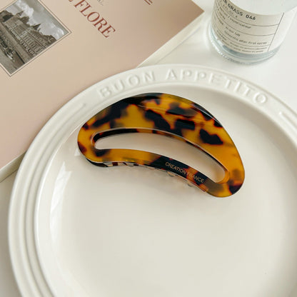 2+Hellow Out Oval Simple Hair Clips