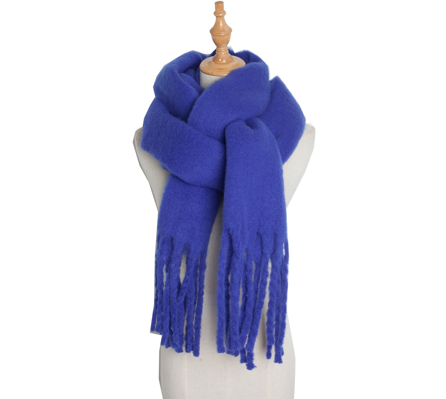 Solid Color Simple Tassel Scarves