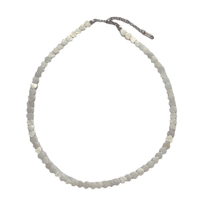 Minimalist Heart Shell Beach Choker Necklace