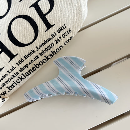 Sweet Striped Acrylic Hair Claw