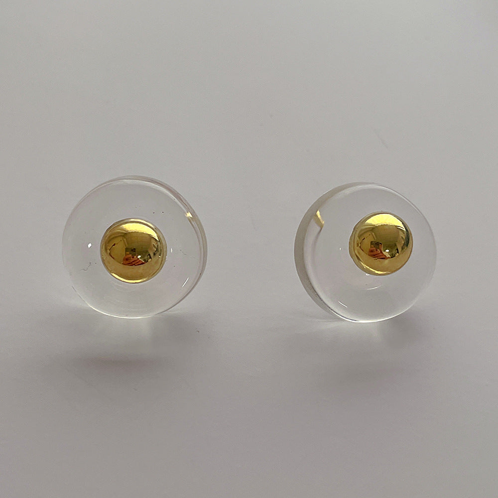 Simple Irregular Transparent Resin Earrings