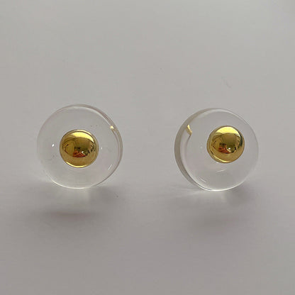 Simple Irregular Transparent Resin Earrings