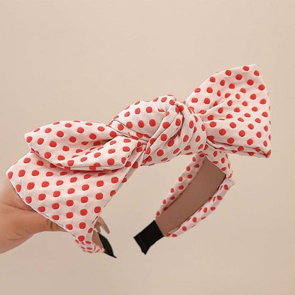 Cute Polka Dot Bow Wide Headbands