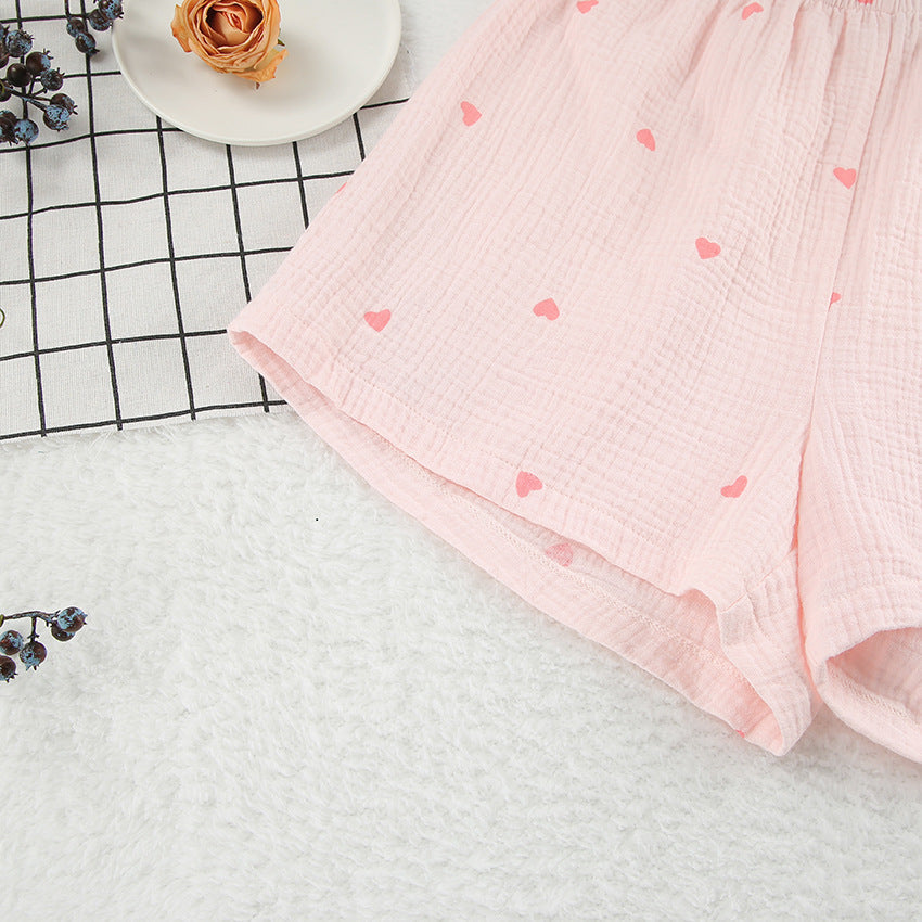 Love Print Casual Soft Homewear Sets