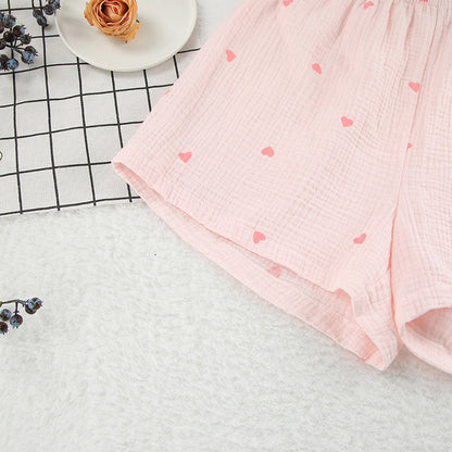 Love Print Casual Soft Homewear Sets