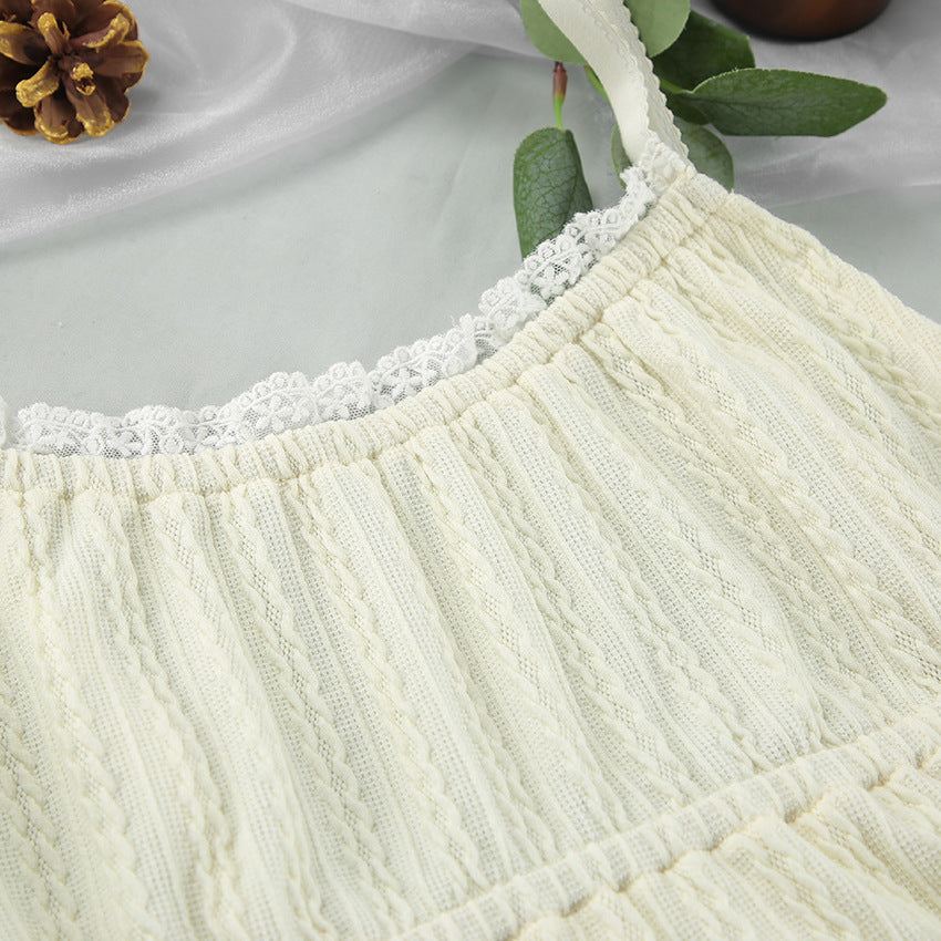 Hellow Lace Flounce Sleepwear Sets