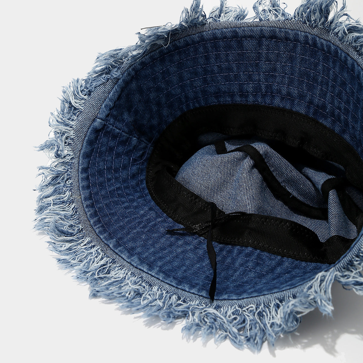 Stylish Washed Distressed Denim Bucket Hat