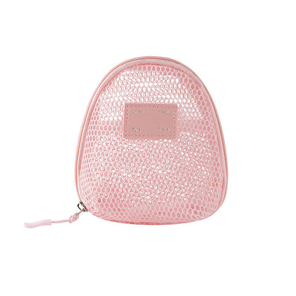 Solid Color Mesh Mini Make Up Bags
