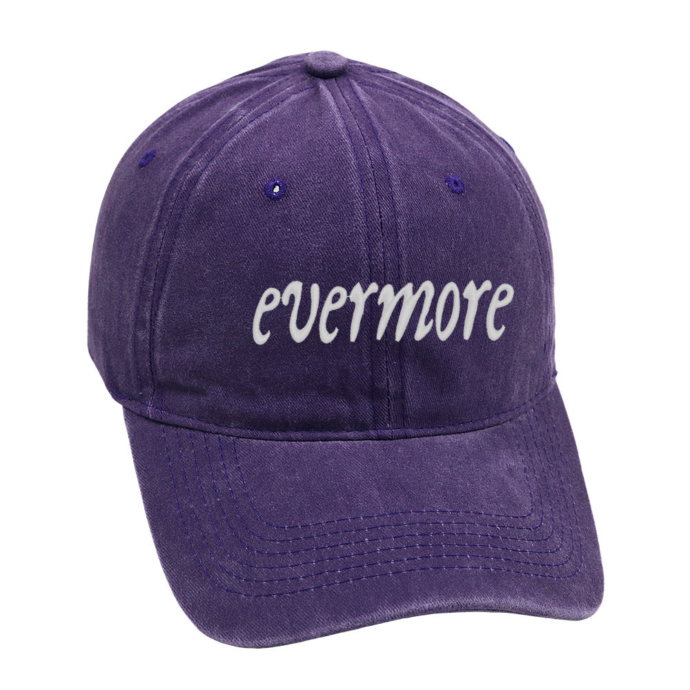 Distressed Letter Embroidered Baseball Caps