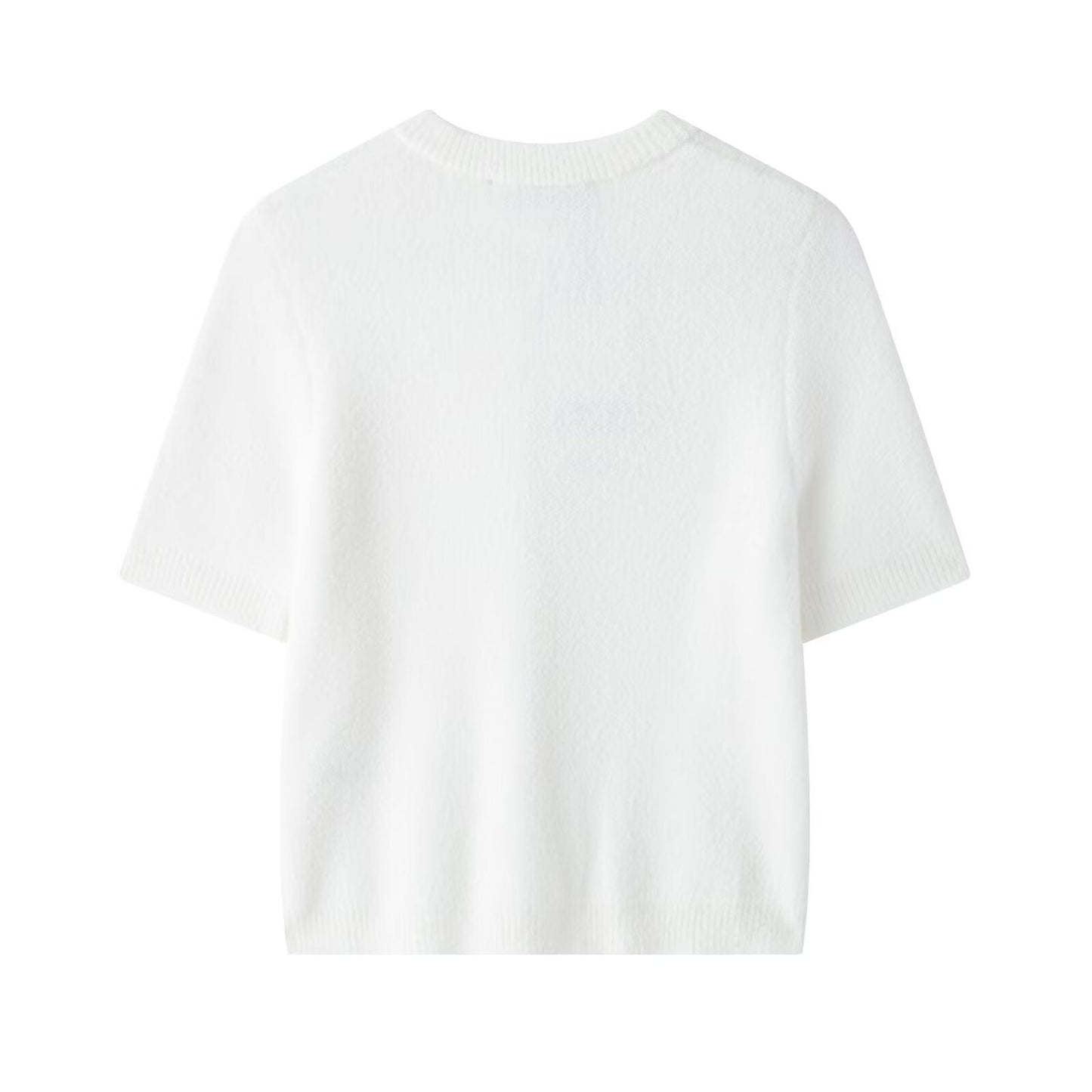 Classic Bow Button Down Knit Cardigan Top