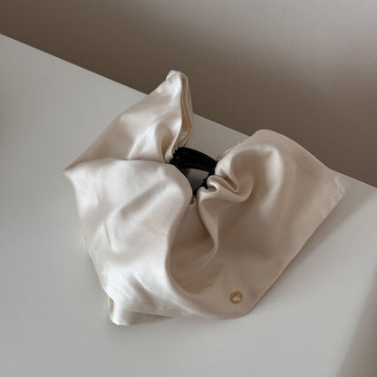 Solid Color Fabric Ponytail Hair Claw