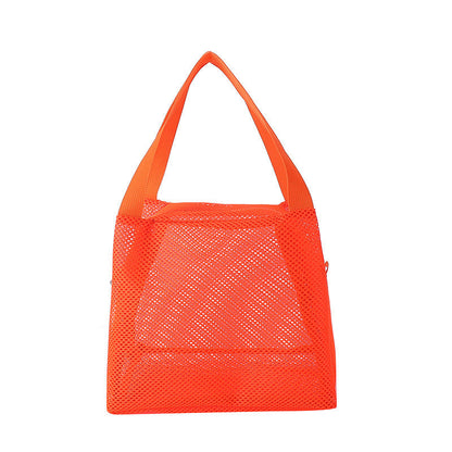 Solid Color Portable Simple Handbag