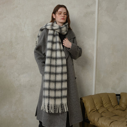 Simple Soft Plaid Soft Warm Scarve