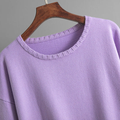 2+ Round Neck Simple Knit Sets