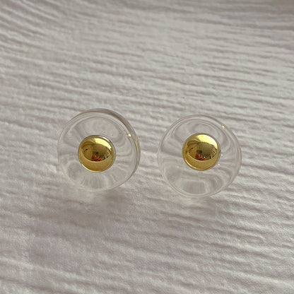 Simple Irregular Transparent Resin Earrings