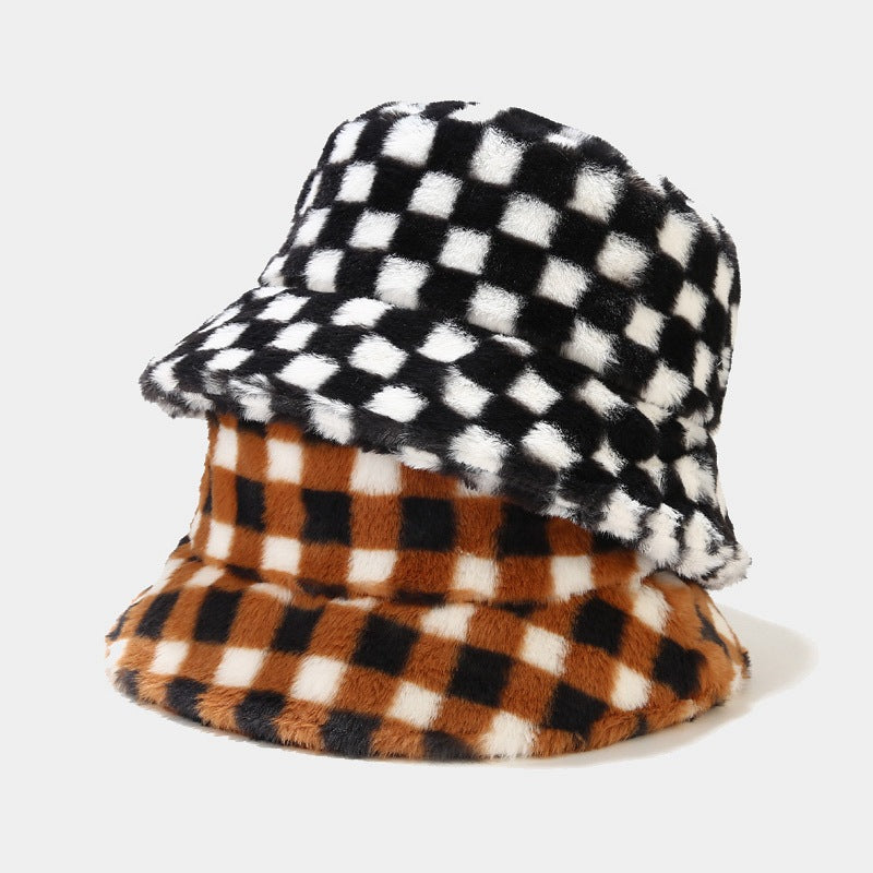 Contrast Color Checker Outdoors Bucket Hats
