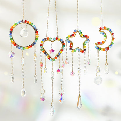 Colorful Crystal Cross Suncatcher Hangings