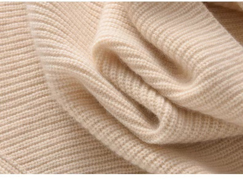 Side Split Solid Color Knitted Shawl Scarf