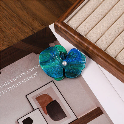 Colorful Moth Orchid Acetate Hair Clip