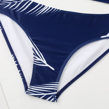 Feather Print Swimwear with Cover