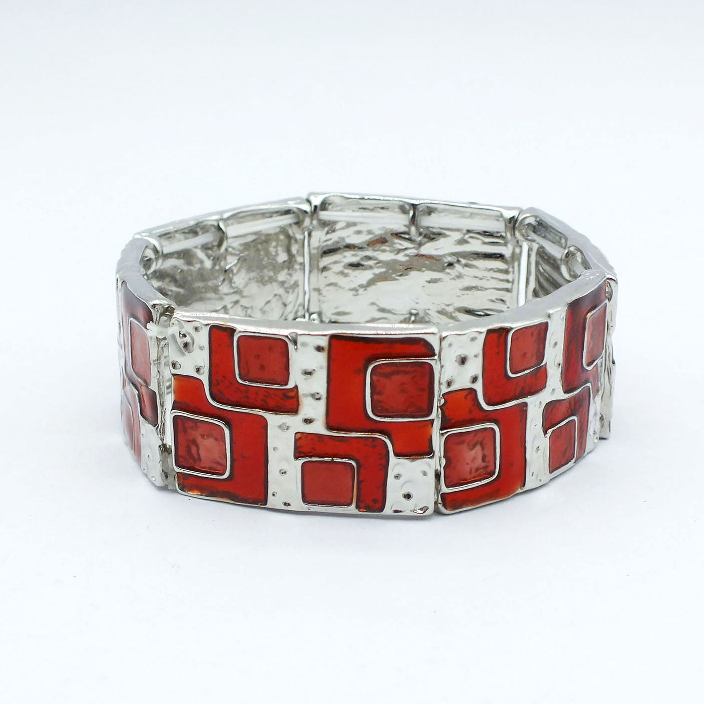 Stylish Color Block Enamel Bracelet