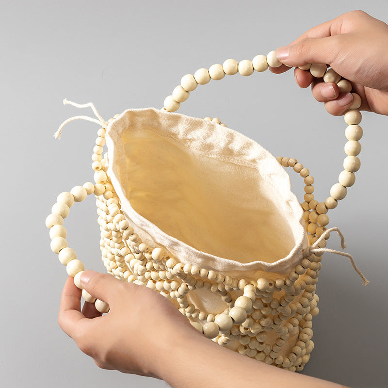 Wooden Bead Handmade Bag