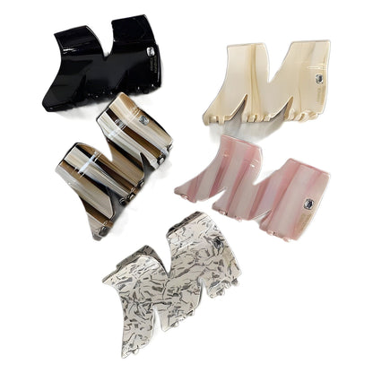 M Shaped Irregular Print Sweet Hair Claws