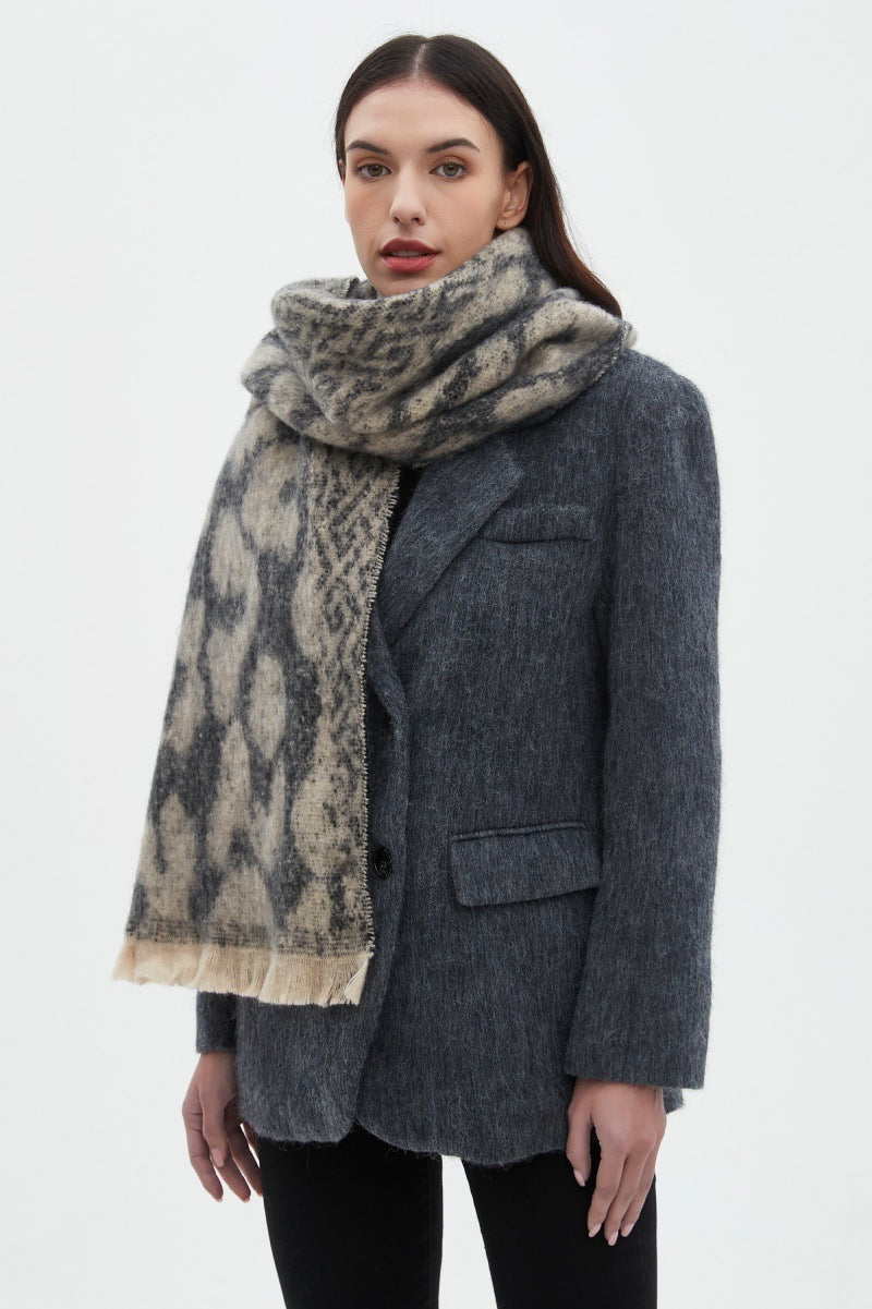 Vintage Leopard Print Soft Scarves