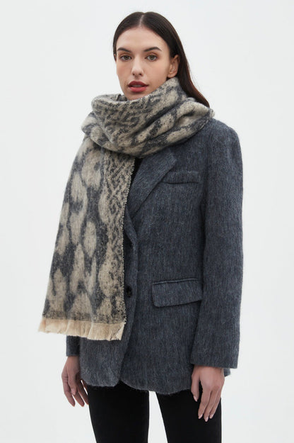 Vintage Leopard Print Soft Scarves