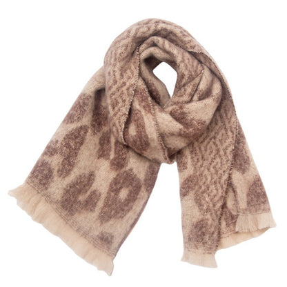 Vintage Leopard Print Soft Scarves