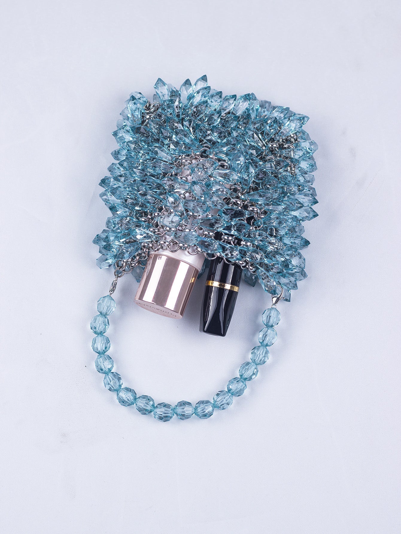 Teardrop Crystal Hollow Handmade Handbag