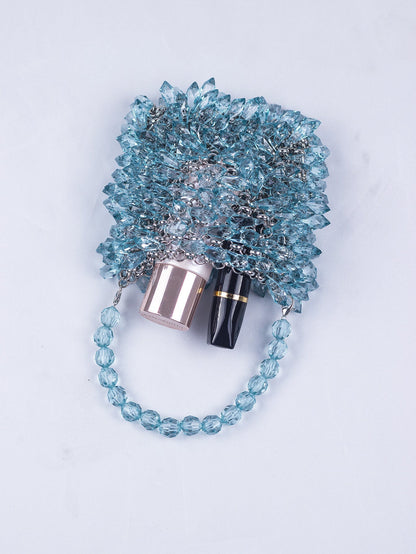 Teardrop Crystal Hollow Handmade Handbag