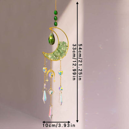 Moon Colorful Hanging Crystal Decoration